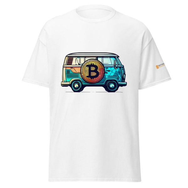 VW Camper Van Bitcoin Logo Tee - Image 38