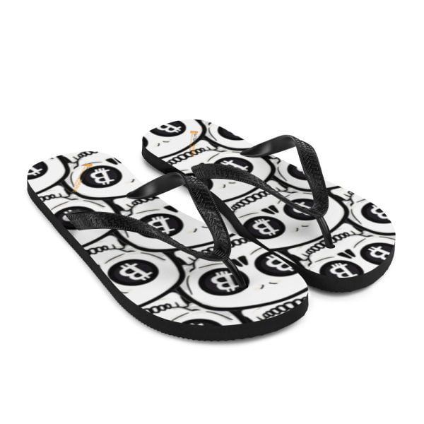 Bitcoin Eyes Skull Flip-Flops - Image 6