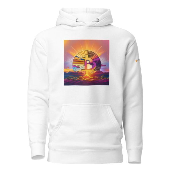 Neon Sunrise Bitcoin Hoodie